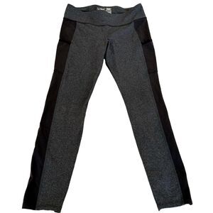 L.L. Bean Women's Leggings Activewear Pants Small Petite Charcoal Grey / Black